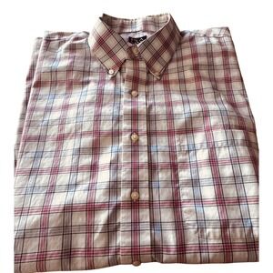 Jos. A. Bank Traveler's Collection Men short sleeve button-down shirt size 2XB.